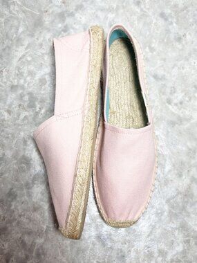 Soludos Original Women's Canvas Dali Espadrille Slip On Shoes in Pink - Sz 10